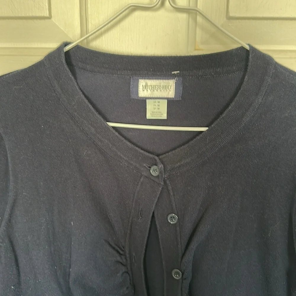 Motherhood Maternity Navy Cardigan size medium